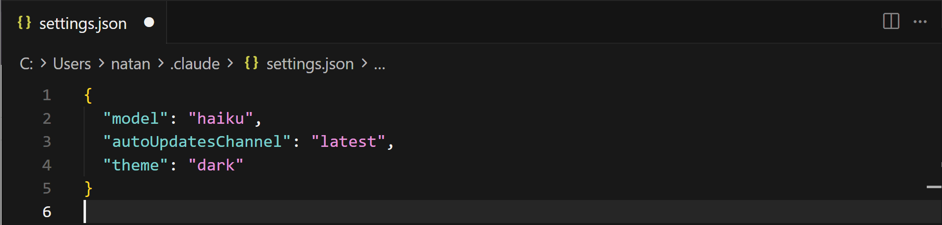 Claude Code settings.json before configuration