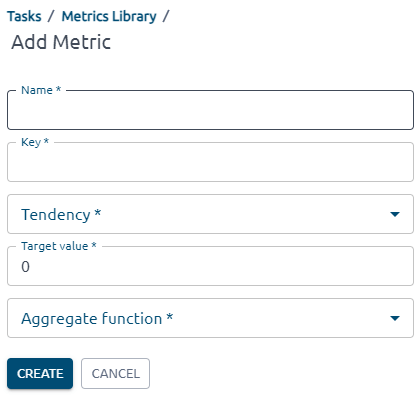 key and aggregate function in metrics in OptScale